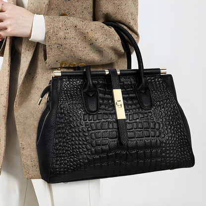 Stylish Crocodile Pattern Tote Bag