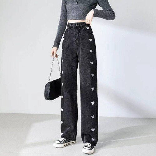 Soft Floral High Waisted Ladies Jeans