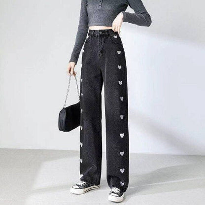 Soft Floral High Waisted Ladies Jeans