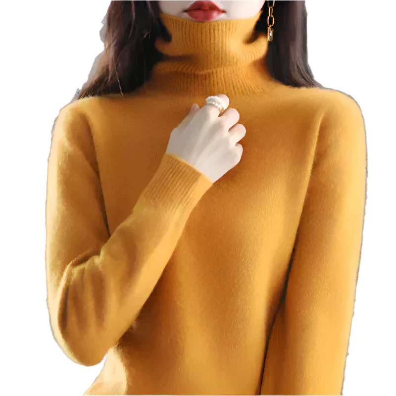 Soft Cashmere Women's Turtleneck Sweater