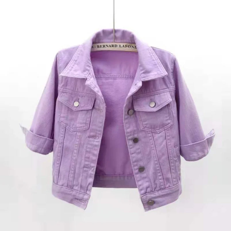 Trendy Women's Blue Denim Jacket