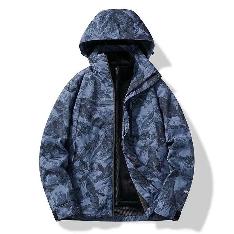 Waterproof Unisex Ski Jacket with Hood