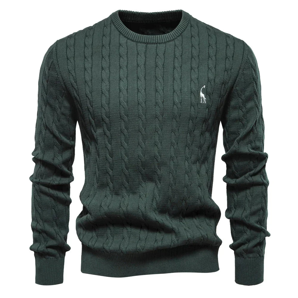 Comfortable Mens Wild Print Crew Sweatshirt
