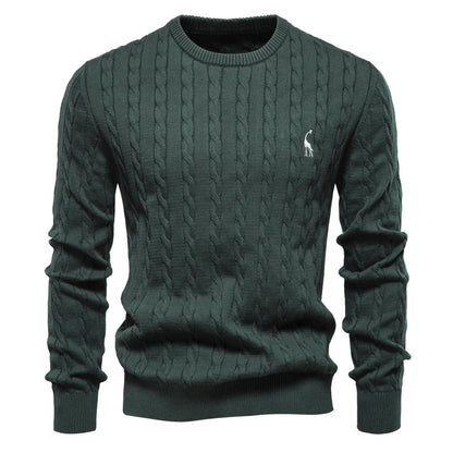 Comfortable Mens Wild Print Crew Sweatshirt