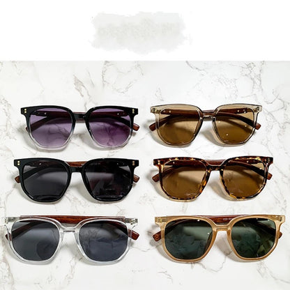 Trendy Wooden Frame Aviator Sunglasses
