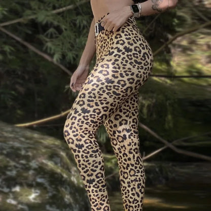 Fashionable Leopard High Waist Shaping Leggings