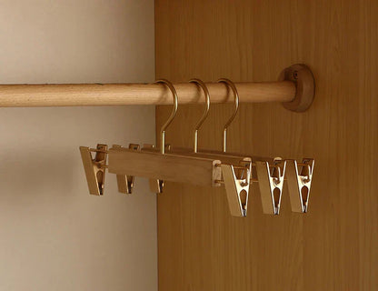 Sturdy Wood Clothes Hangers 2 Pack Closet Organizers