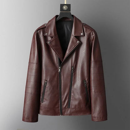 Genuine Brown Leather Coat