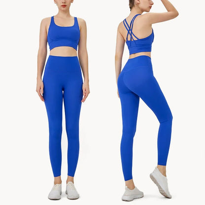 Ladies Lightweight 2 Piece Gym Yoga Outfit Set