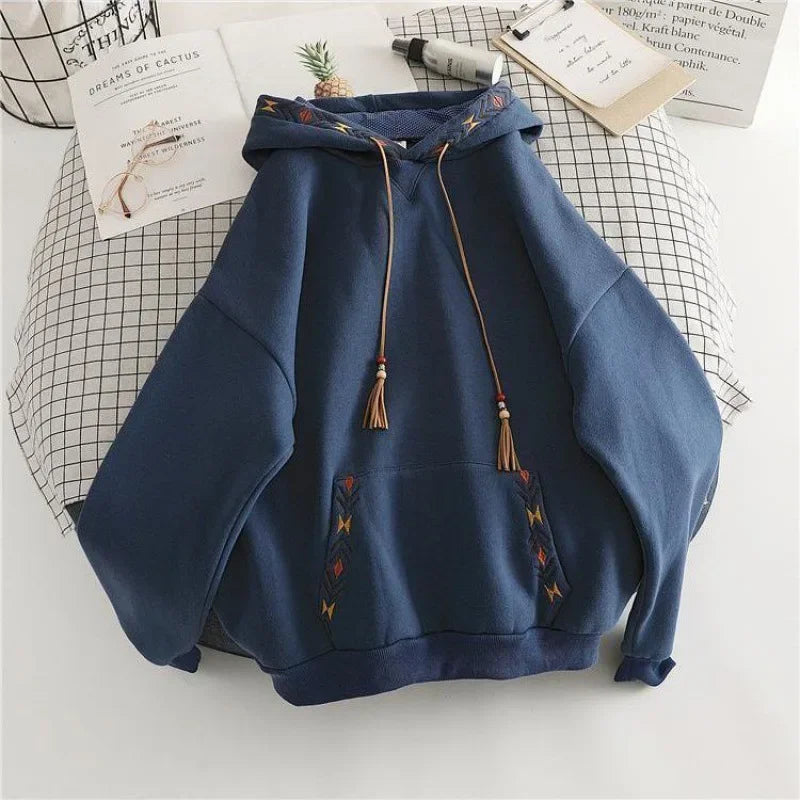 Cozy Large Fleece Hoodie Sweatshirt