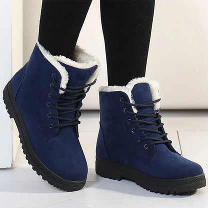 Cozy Women's Snow Boots with Laces