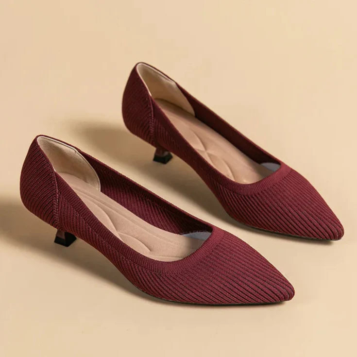 Cute Cat Heel Shoes