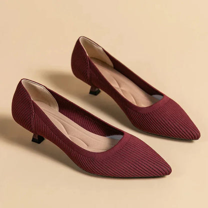 Cute Cat Heel Shoes