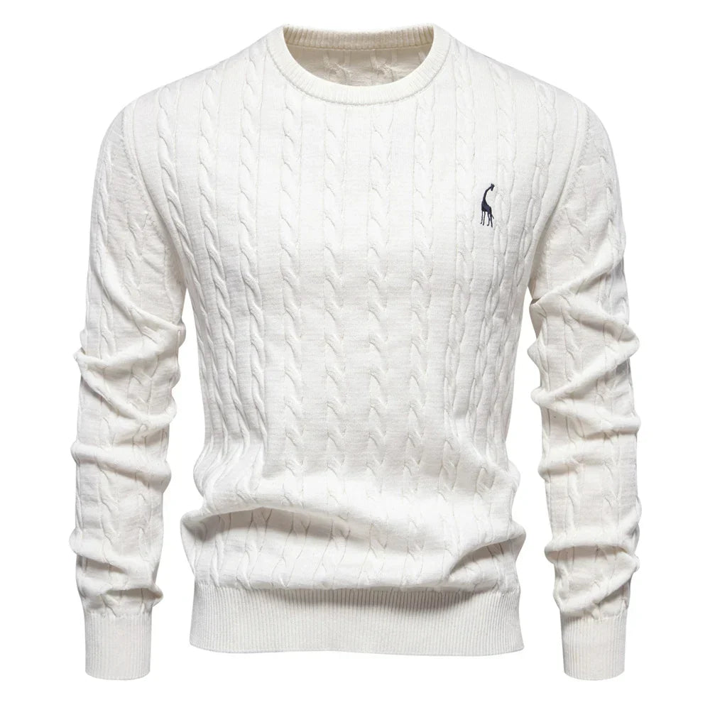 Comfortable Mens Wild Print Crew Sweatshirt