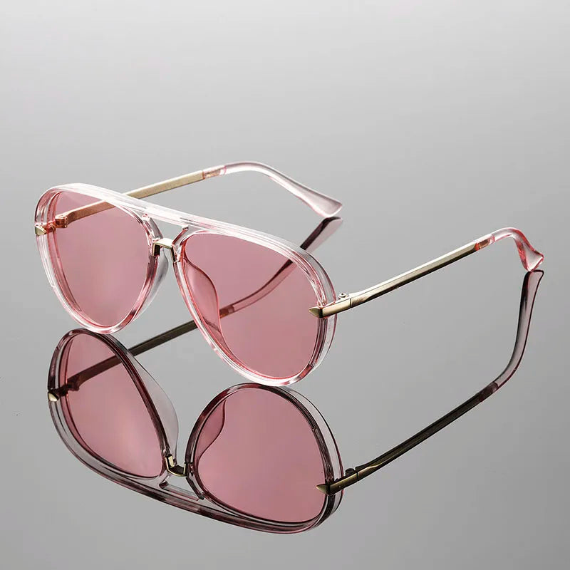 Trendy See Through Pilot Shades