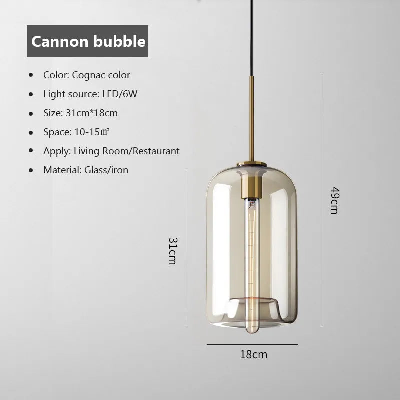 Trendy Silver LED Hanging Light