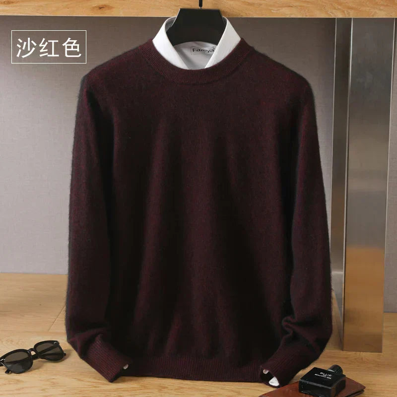 Luxurious High Quality Crew Neck Cashmere Sweater
