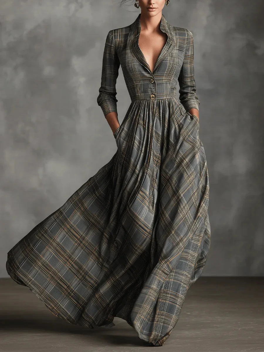 Chic Retro Women's Evening Dress