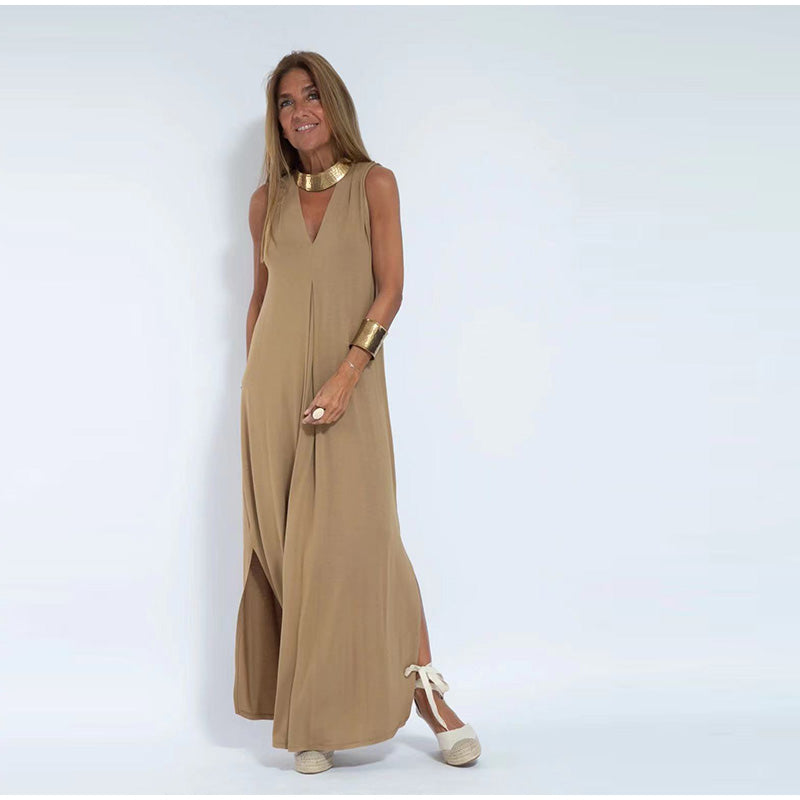 Chic Breathable Maxi Summer Dress with Jacket