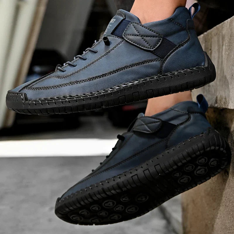 Men's Comfortable Lace Up Sneakers with Good Grip Sole