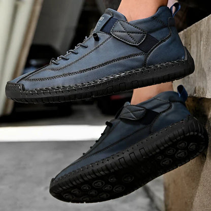 Men's Comfortable Lace Up Sneakers with Good Grip Sole