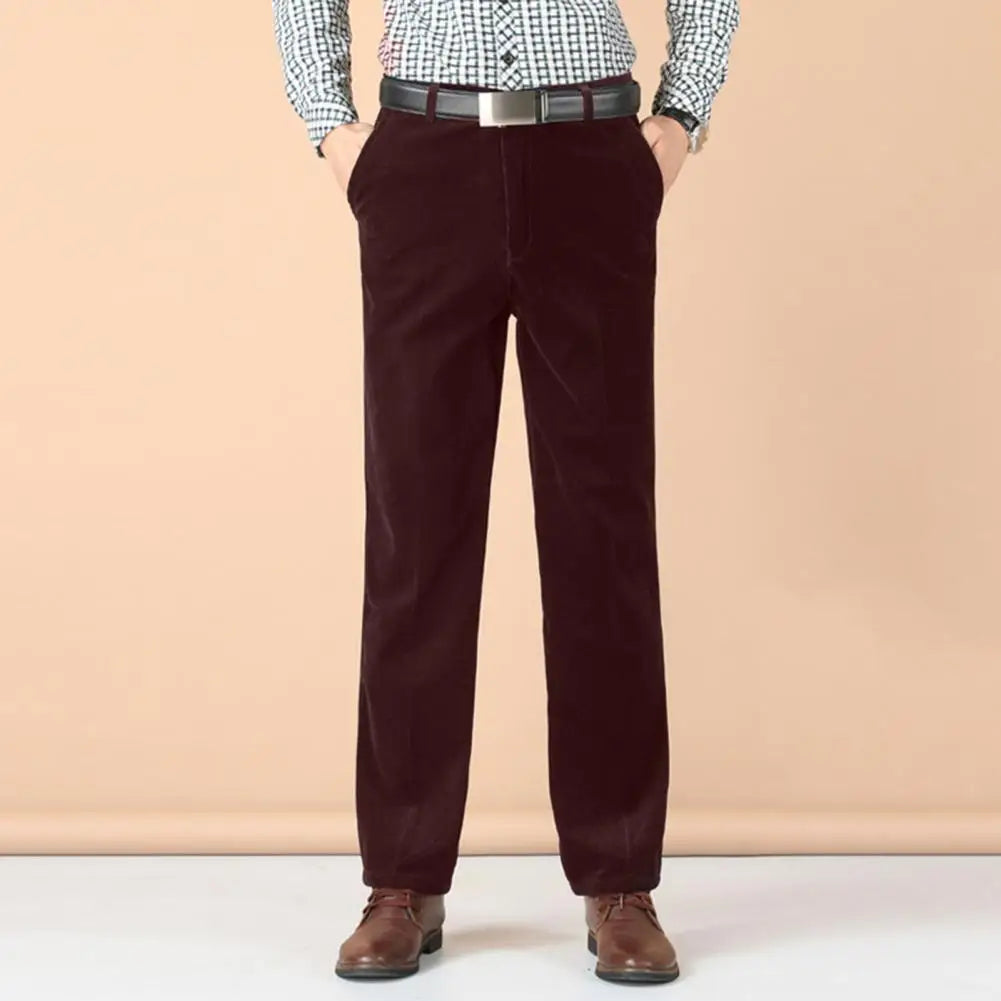 Regular Fit Straight Cotton Mens Pants