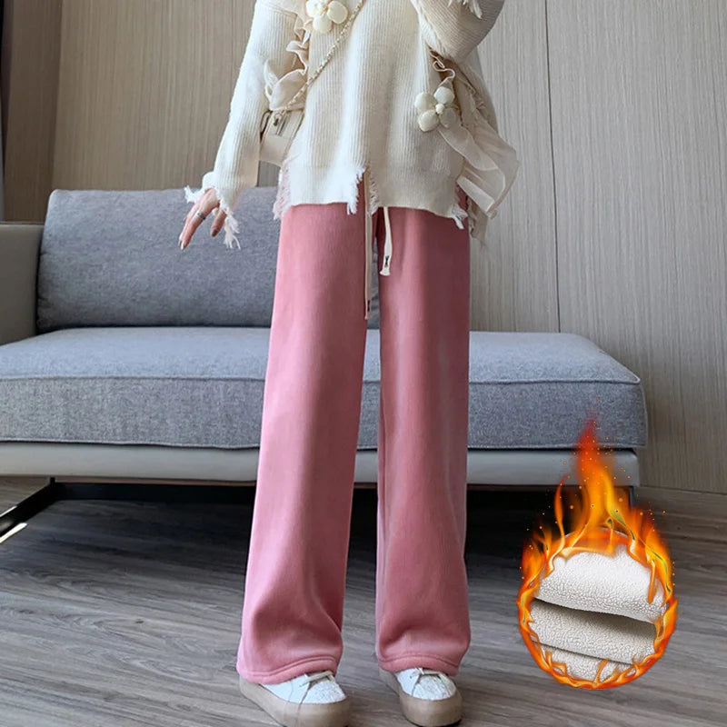 Cozy Women's Plush Fleece Lined Joggers