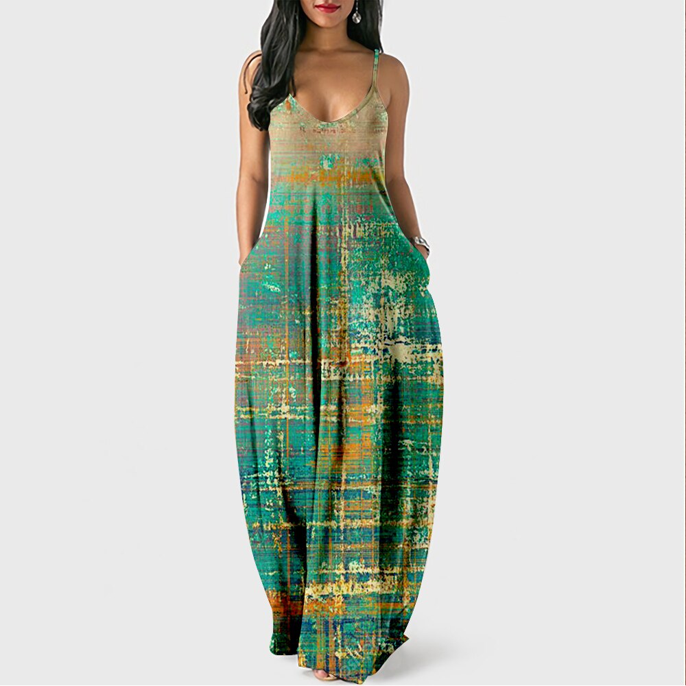 Vibrant Breathable Long Sundress for Women