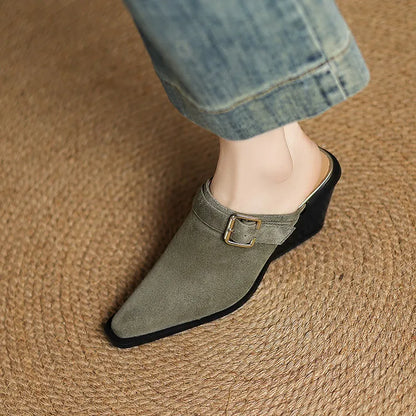 Luxury Soft Slip On Mules