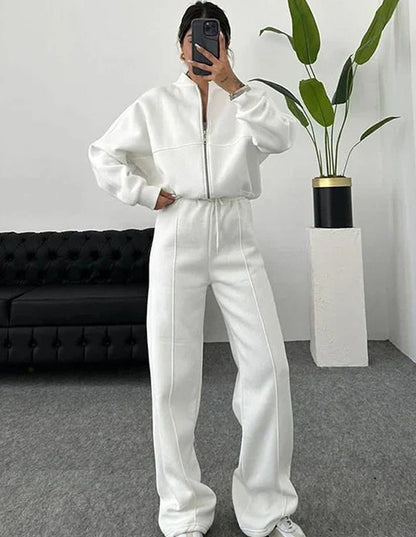 Women's Soft Fleece Jacket and Pant Set
