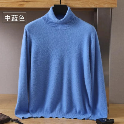 Premium Warm Crew Neck Cashmere Sweater for Men
