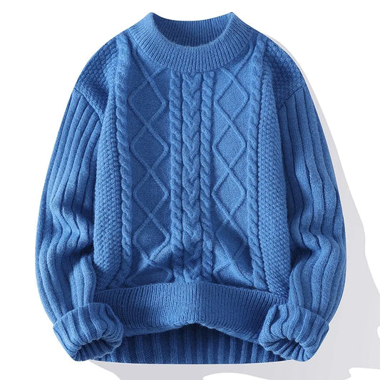 Traditional Style Crew Neck Men's Sweater - OutfitLondon