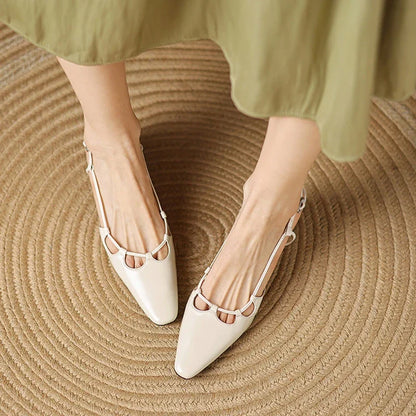 Authentic Leather High Heel Sandals