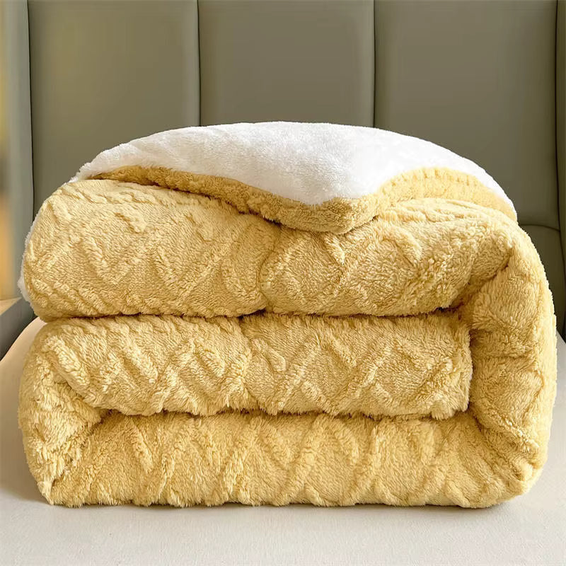 Plush Cashmere Soft Heavy Blanket for Winter