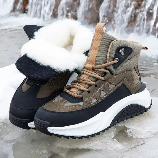 Warm Waterproof Mens Snow Boots UK - OutfitLondon