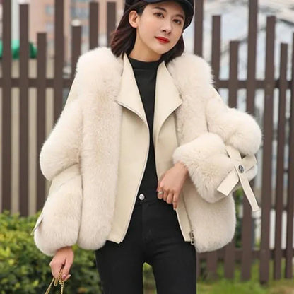 Luxury Faux Fur Jacket – Cozy Winter Parka - OutfitLondon