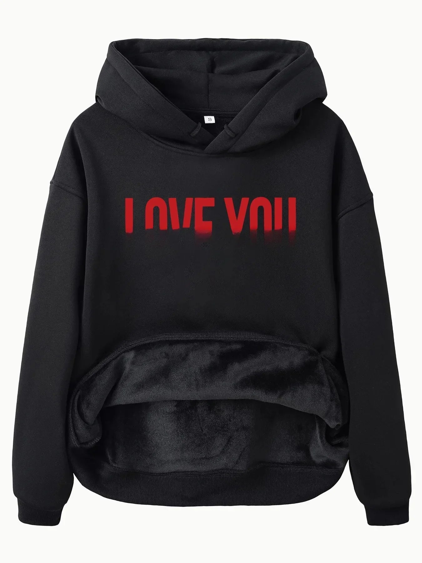 Big Graphic Print Hooded Sweatshirt for Men