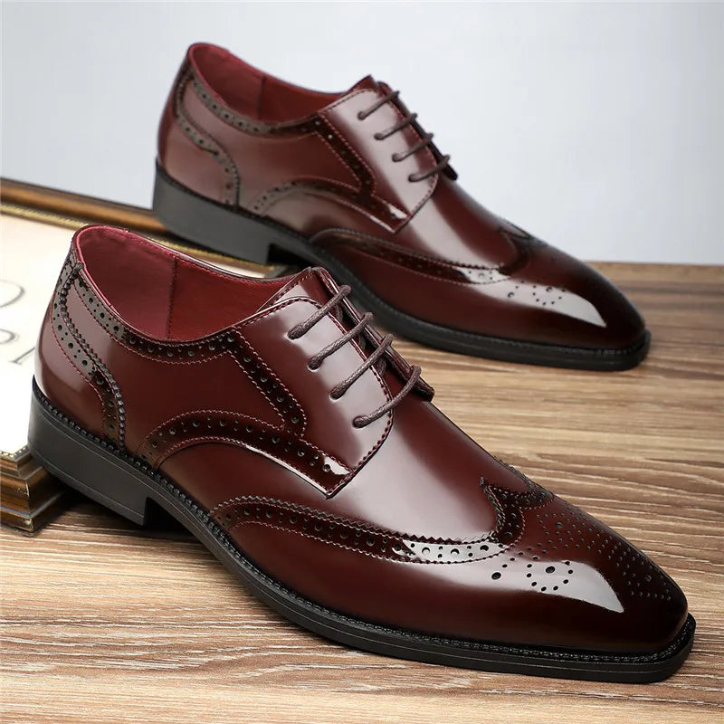 Classic Real Leather Oxford Shoes