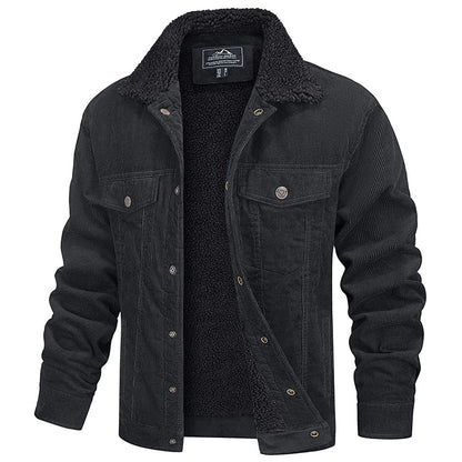 Durable Men's Casual Cotton Zip Jacket