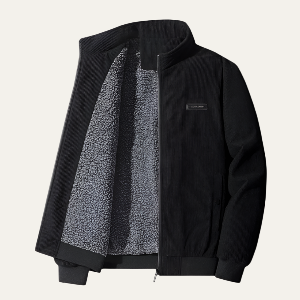 Men's Quilted Zipper Athletic Jacket - OutfitLondon