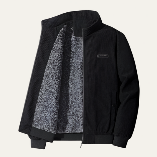 Men's Quilted Zipper Athletic Jacket - OutfitLondon