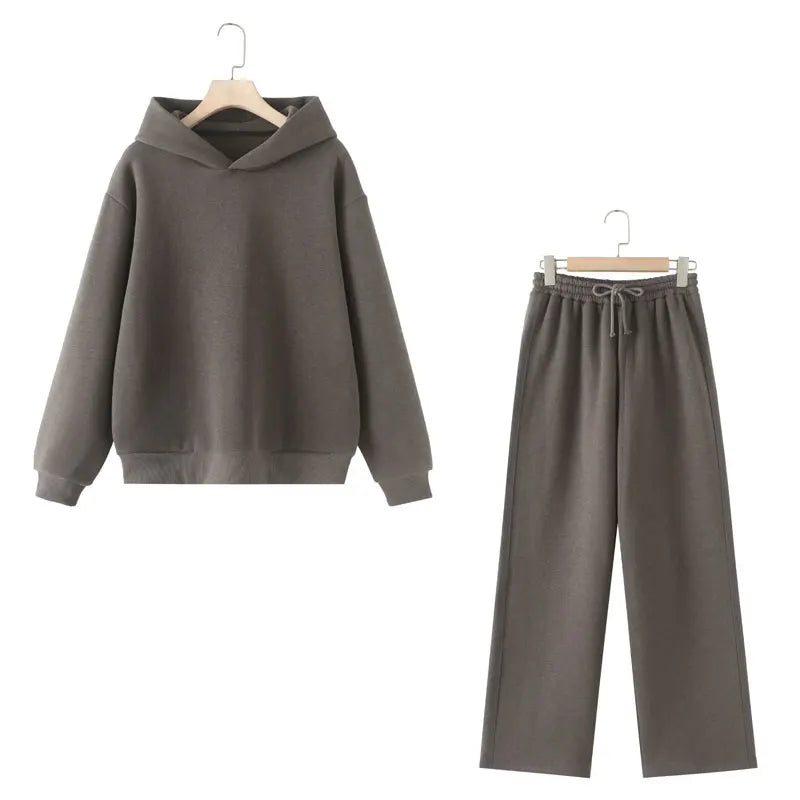 Cozy Ladies' Hooded Sweat Suit Set