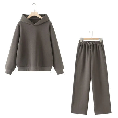 Cozy Ladies' Hooded Sweat Suit Set