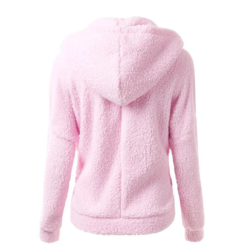 Warm Faux Fur Hooded Parka for Women