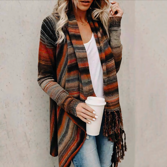 Soft Warm Oversized Open Cardigan Sweater - OutfitLondon