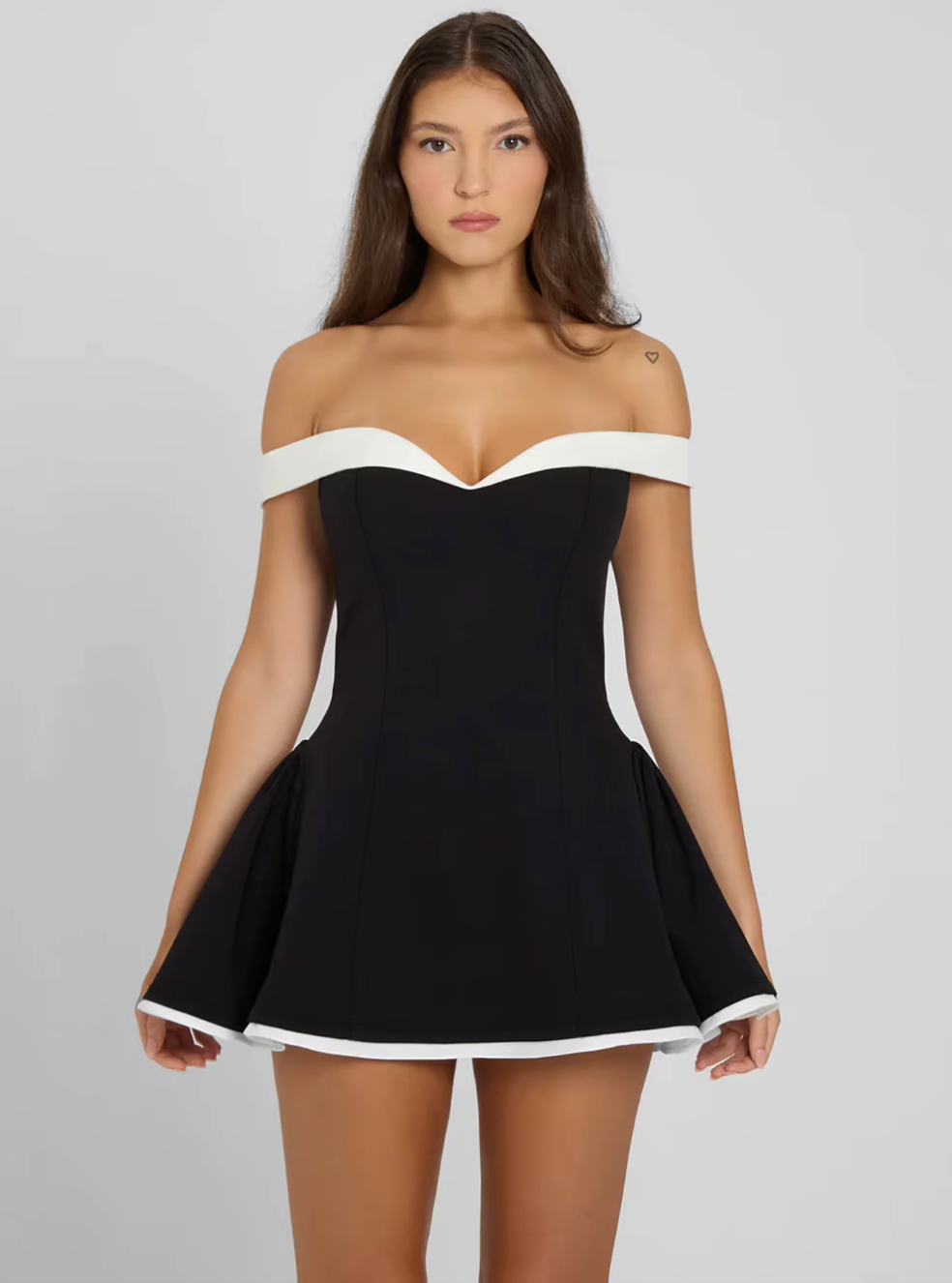 Chic Cold Shoulder Women's Dress