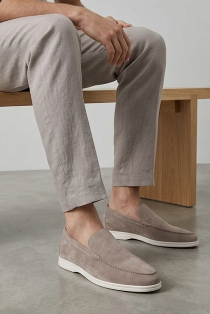 Men's Casual Leather Slip-On Loafer Shoes