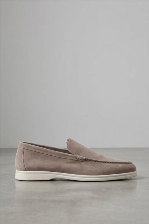 Men's Casual Leather Slip-On Loafer Shoes