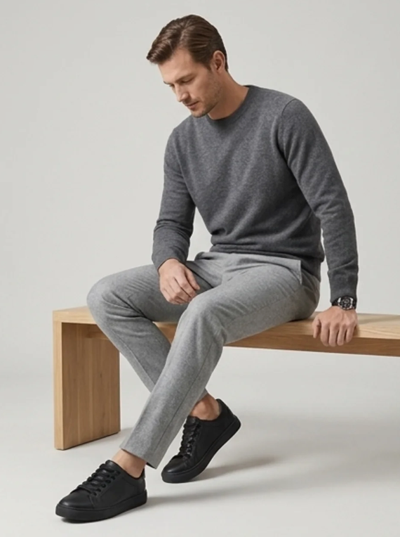 Men's Casual Canvas Lace-Up Sneakers