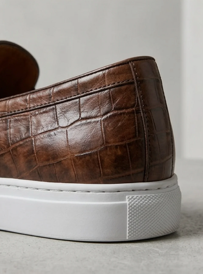 Men's Classic Leather Tassel Slip-On Loafers